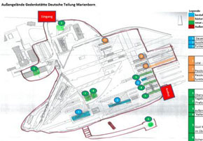 Geländeplan Gedenkstätte Marienborn